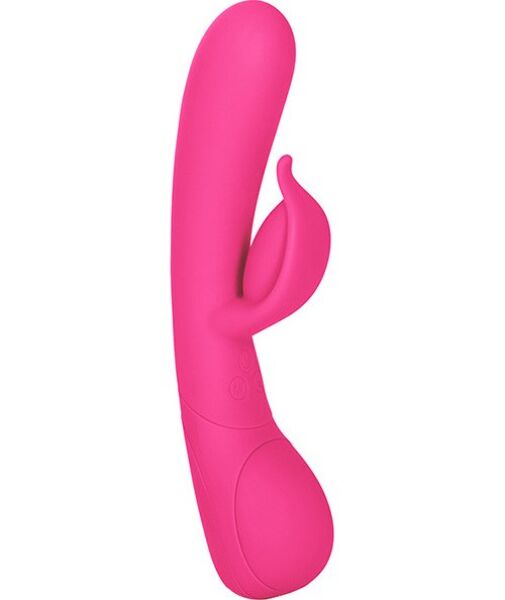 Roze Calexotics Impress Dove rabbitvibrator met schacht en clitorisstimulator