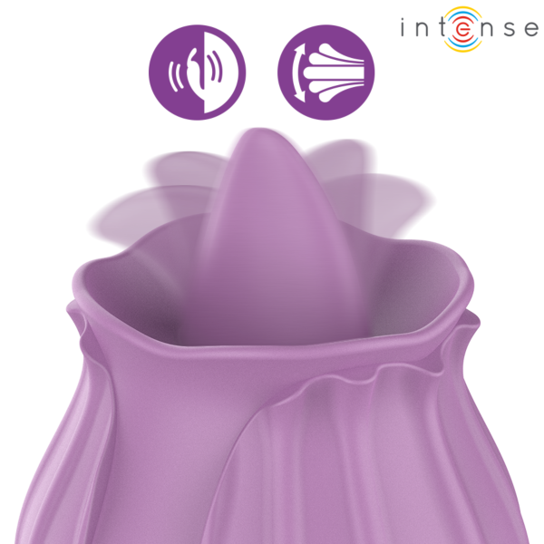 Intense vibrerende roos, clitoris vibrator in de vorm van een roos met afgeronde tip