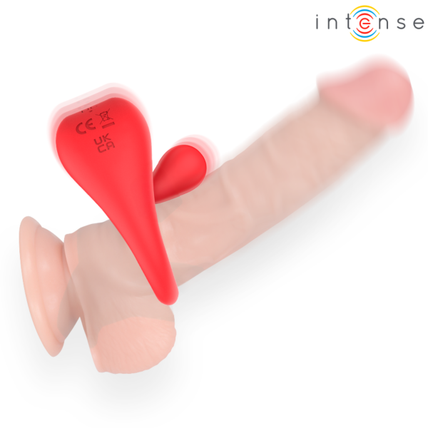 Vibrerende cockring Intense Russell met clitorisstimulator