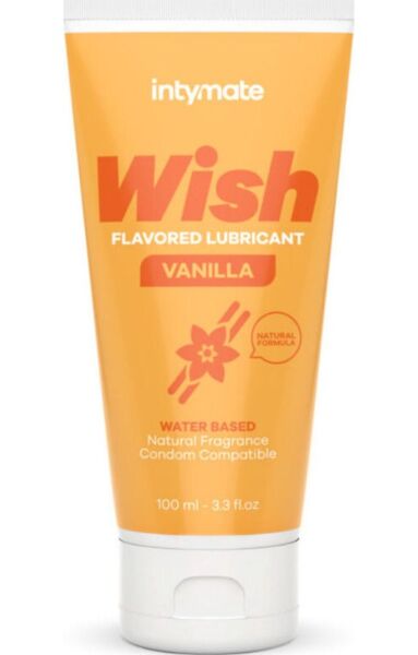 Verpakking van Intimateline Intymate Wish glijmiddel met smaak, 100 ml