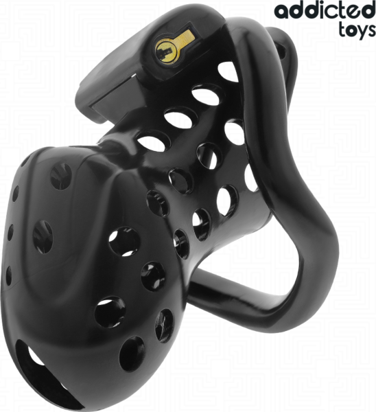 Kuisheidskooi Addicted Toys Locked 10,5 cm met de vier ringen, het slotje en de sleutels