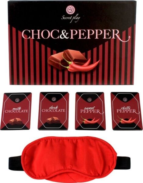 Kaartspel Secret Play Choc & Pepper met chocoladekaarten en pittige kaarten