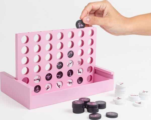 Houten spel Secret Play Play4Sex met demonteerbaar bord en de witte en zwarte stenen