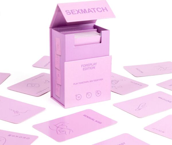 Kaartspel voor koppels Sexmatch Foreplay Edition van Secret Play, met doos