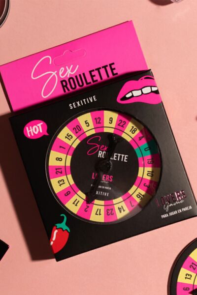 Erotisch spel Sex Roulette Lovers Game van Sexitive, met draaibare pijl