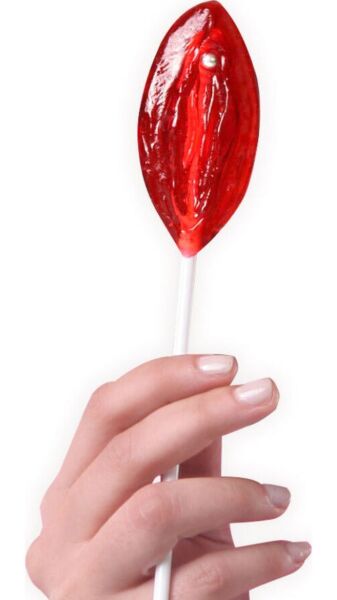 Lolly Secret Play Vulva Gominola Fresa in de vorm van een vulva