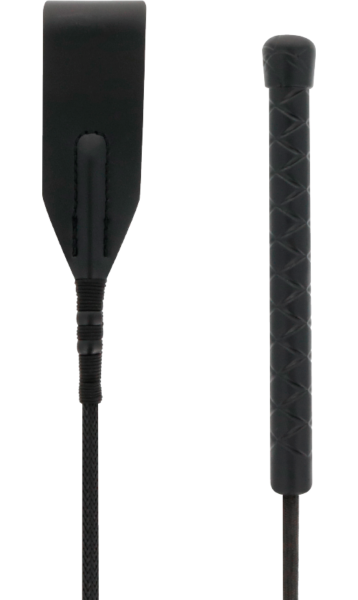 Rijzweep Darkness van 45 cm met punt van dun leer