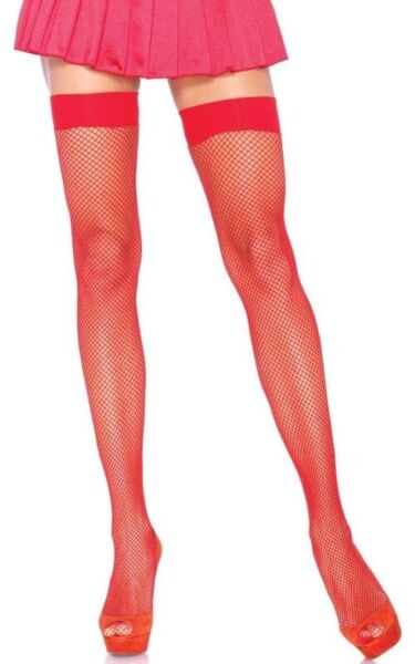Netkousen tot op de dij Leg Avenue Nylon Fishnet Thigh Highs