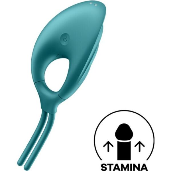 Vibrerende cockring Satisfyer Swordsman met geribbelde stimulator