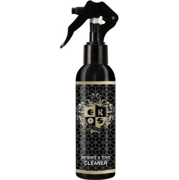Flacon met verstuiver van de toycleaner Eros Action Intimate & Toys Cleaner van 150 ml