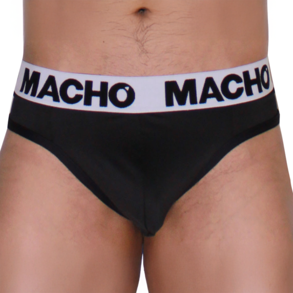 Jockstrap Macho Underwear MTG002 van voren en van achteren, met de twee bandjes achter