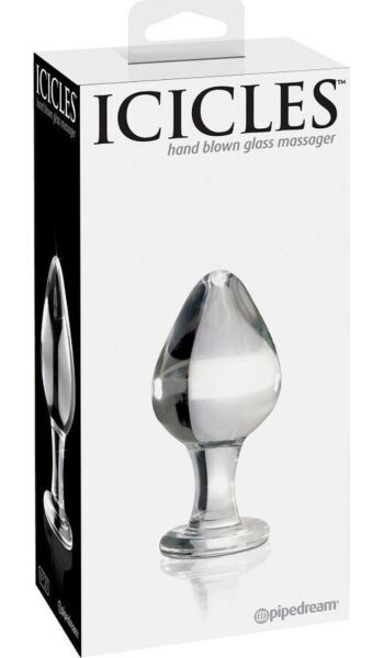 Handgeblazen glazen buttplug Pipedream Icicles N. 25