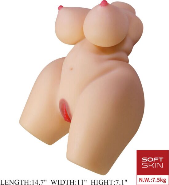 Masturbator torso Crazy Bull Grace, met vaginale en anale ingang