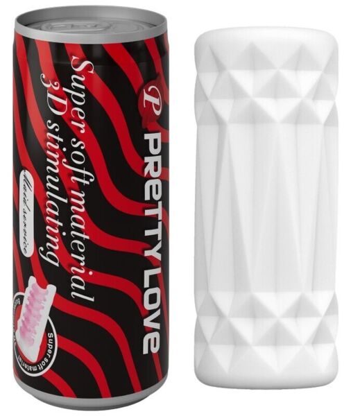 Masturbator Pretty Love 3D Stimulator Can Model 1, in de vorm van een blikje