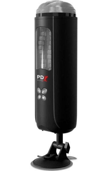 Masturbator PDX Elite Ultimate Milker van Pipedream, met behuizing en transparant venster