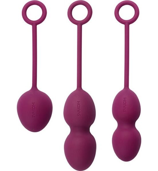 Set vaginale balletjes SVAKOM Nova met drie stuks en touwtjes