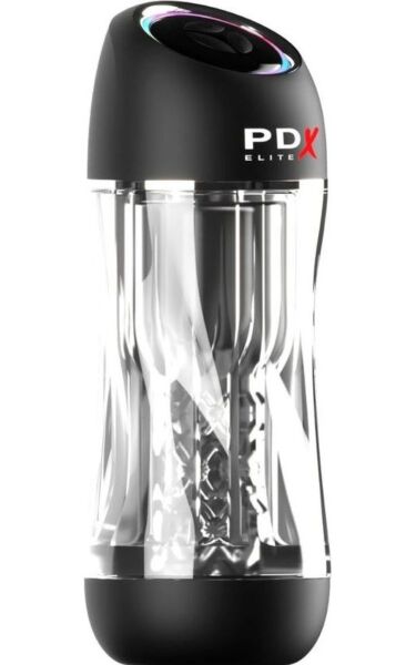 Automatische masturbator PDX Elite Viewtube Pro met transparante sleeve