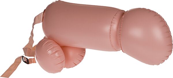 Set Out Of The Blue Inflatable Penis met twee opblaasbare penissen en twee verstelbare riemen