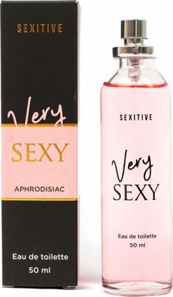 Glazen flacon van het parfum Sexitive Very Sexy 50 ml met verstuiver
