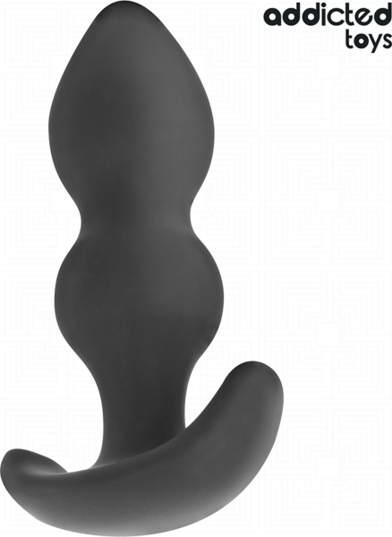 Buttplug Addicted Toys maat L, met twee ballen en brede basis