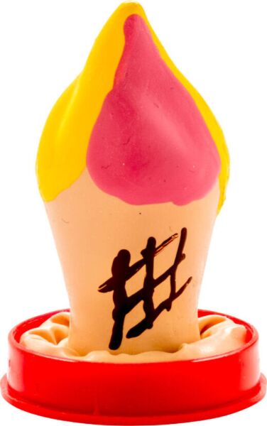 Decoratief condoom Condomerie IJsje, handgeschilderd
