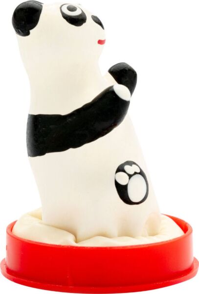 Decoratief condoom Condomerie Panda Model 1, handgeschilderd