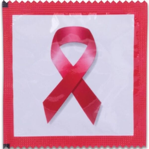 Pasante Red Ribbon condooms, 144 stuks, verpakt in vellen met Red Ribbon-motieven