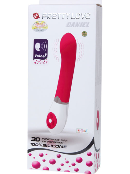 Siliconen vibrator Pretty Love Daniel met stembesturing