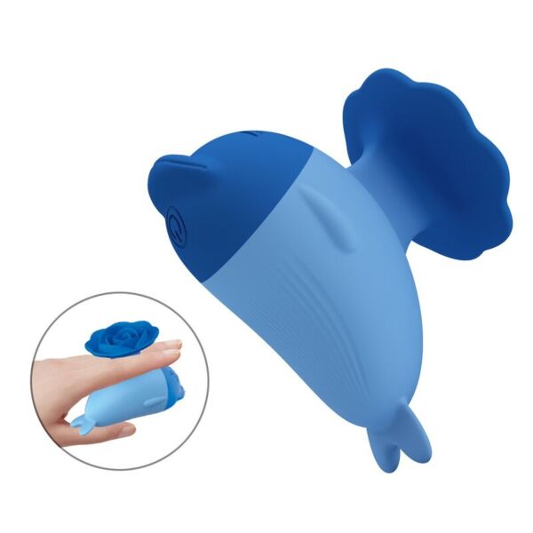 Blauwe mini vibrator Pretty Love Dolphin