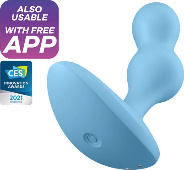 Anale vibrator Satisfyer Deep Diver, met zijn vorm van twee bollen en brede basis