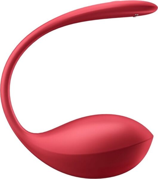 Rode Satisfyer Shiny Petal vibrator met flexibel ontwerp