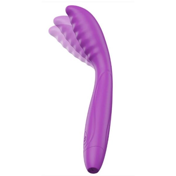 Paarse G-spot vibrator She.E.O Purple Tapping met gebogen vorm