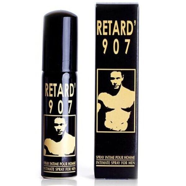 Verpakking van de vertragende spray RUF Retard 907 van 25 ml