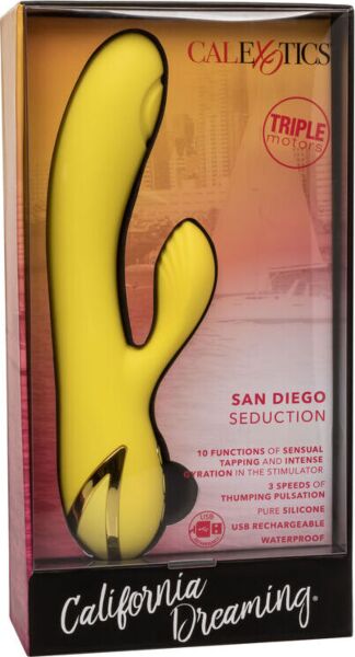 California Dreaming San Diego Seduction G-spot vibrator van CalExotics met clitorisstimulator