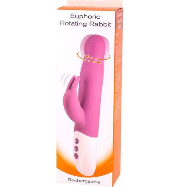 Konijnvibrator Seven Creations Euphoric Bunny met flexibele arm voor de clitoris