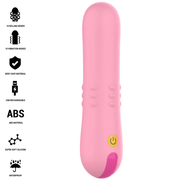 Vibrator Intense Barbara met roterende parels aan de binnenkant