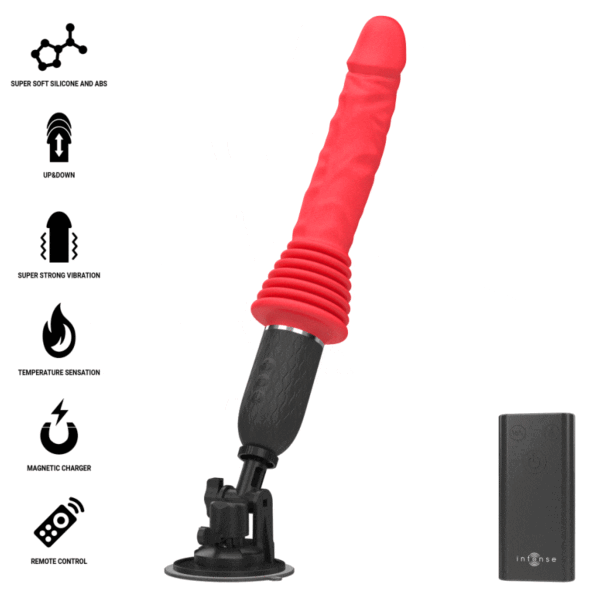Intense Cynthia vibrator met zuignap en draadloze afstandsbediening