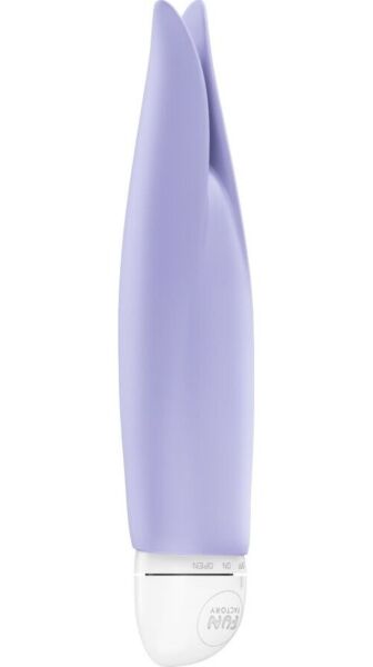 Lay-on vibrator Fun Factory Volita in het lila, met zijn twee siliconen punten