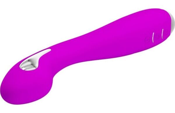 Paarse G-spot vibrator Pretty Love ElectroShock met gebogen punt