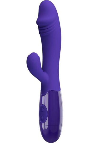 Paarse Pretty Love Snappy Youth vibrator met gebogen ontwerp voor de G-spot en clitoris