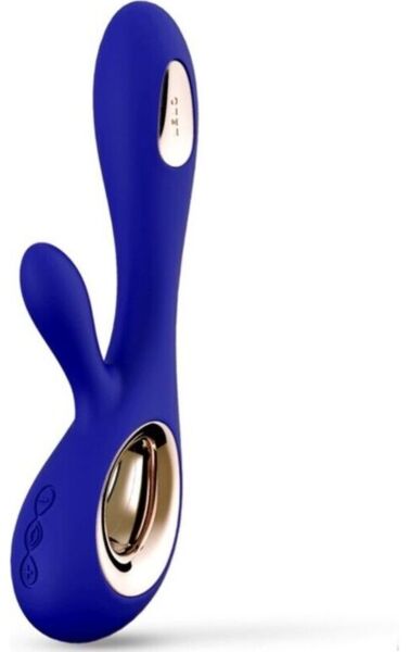 Rabbit vibrator LELO Soraya Wave, met de punt voor het G-punt en de arm voor de clitoris