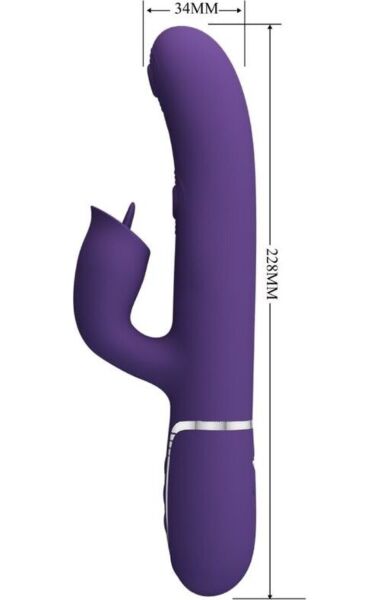 Pretty Love Rabbit Licking rabbit vibrator in het paars