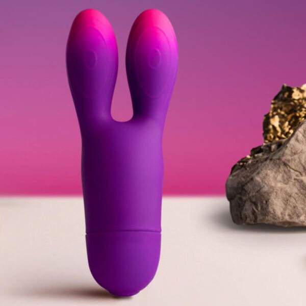 Rabbitvibrator Rocks-Off Glo-Girl Bunny met flexibele oortjes