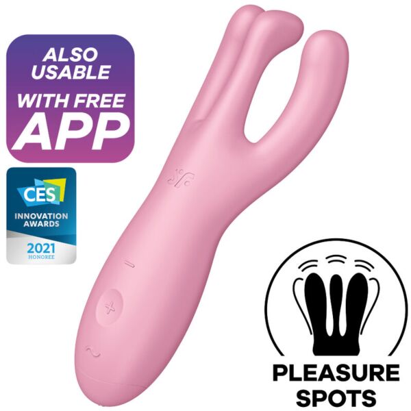 Satisfyer Threesome 4 vibrator met drie flexibele armen