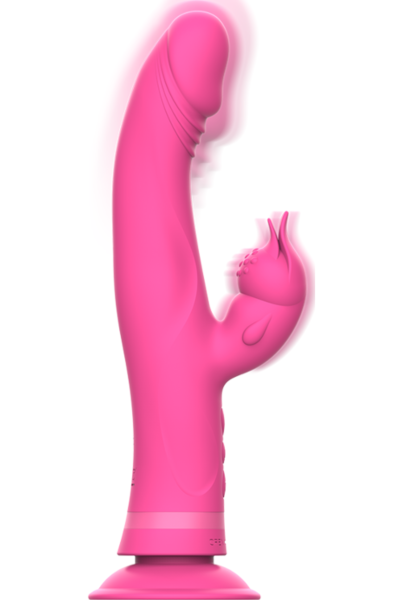 Rabbitvibrator Intense Julio met clitorisarm en zuignap onderaan