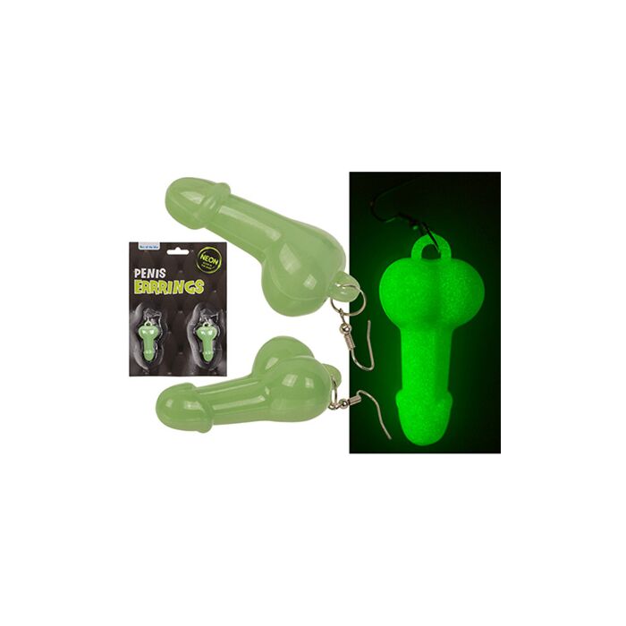 PENDIENTES PENE GLOW IN THE DARK PENDIENTES PENE GLOW IN THE DARK