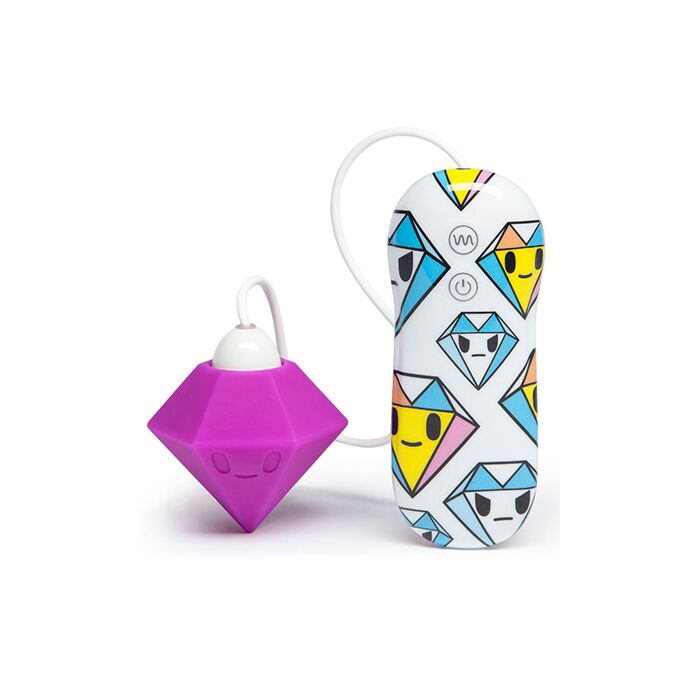 tokidoki 7 Function Silicone Purple Diamond Clitoral Vibrator