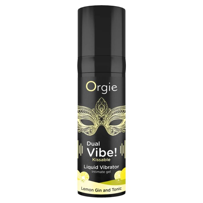 DUAL VIBE! LEMON GIN & TONIC KISSABLE LIQUID VIBRATOR