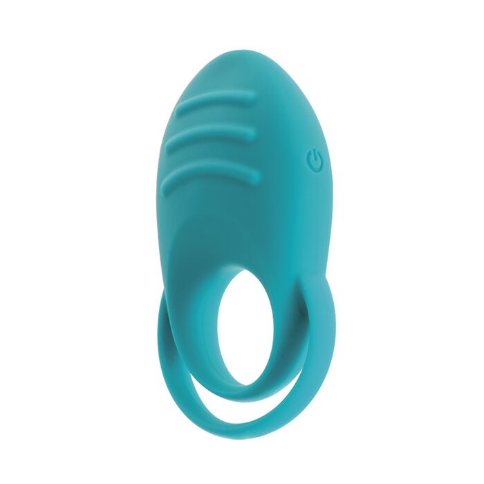 DUAL COCK RING - TURQUOISE