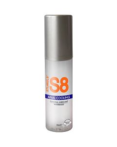 S8 lubricante anal base de agua efecto fr&iacute;o 50ml